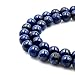 AAA Natural Lapis Lazuli Gemstone Loose Round Beads 10mm Spacer Beads For Jewelry Making 15.5