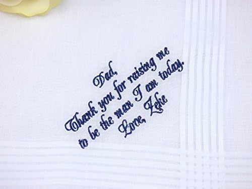 Father of the Groom Personalized Handkerchief