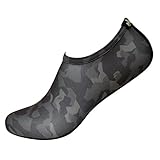 Freely Barefoot Water Skin Shoes Aqua Socks for Beach Swim Surf Yoga Exercise Camouflage 6. XXL (US M:9.5~10.5, W:10.5~11.5)