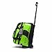 Pyramid Path Deluxe Double Roller with Oversized Accessory Pocket Bowling Bag (Black/Lime Green)