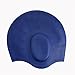 Kinsports Silicone Organic Anti-Allergy Elasticity Durable Swimming Cap, Does Not Pull Hair, Suitable for Short Hair Lady, Men and Children, Navy Blue