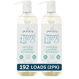 Puracy Natural Liquid Laundry Detergent, Hypoallergenic, Effective, Free & Clear, 24 Ounce (2-Pack)