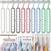 Closet Organizers and Storage,10 Pack sturdy Hangers for Closet Organizer, Dorm Room Essentials, Closet Storage, Magic Space 
