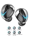 Wireless Earbuds Bluetooth 5.0 Wireless Earphones Stereo Sound, Touch Control, Built-in Mic, IPX7 Waterproof, 12H Playback Time, Wireless Headphones Bluetooth Earbuds with Portable Charging Case