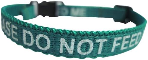 Purfect Pet Products Please Do Not Feed Me Collar Green