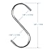 12 Pack Stainless Steel Heavy Duty(Bearing weigh 22LB) S Shaped Hanging Hooks 2.8
