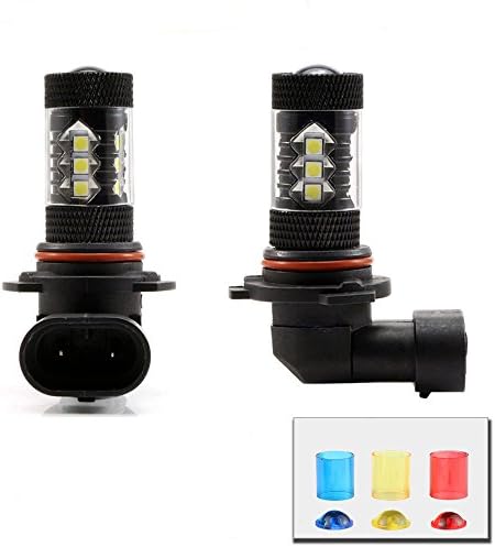 YBELE 2016Newest! 2 x 80W 9006 HB4 Super Bright High Power 16PCS LED Bulbs Used for DRL or Fog Lights- 2 Yr Warranty (9006)