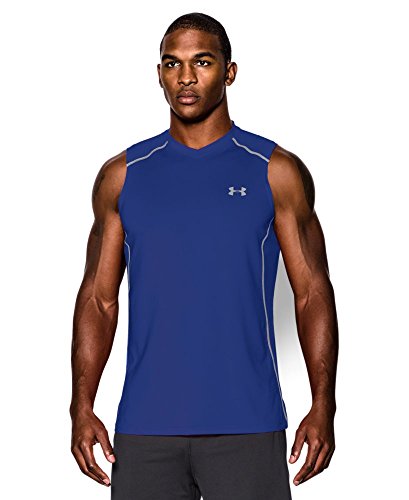 Under Armour Men's Raid Sleeveless T-Shirt, Royal/Royal, Large
