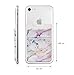 Cell Phone Card Holder, Stick on Wallet for Back of Phone, 3M Adhesive Ultra Slim Phone Pocket ID Credit Card Holder Sleeves Pouch Compatible Phone, Samsung Galaxy, All Smartphones - 2Pack (Marble)