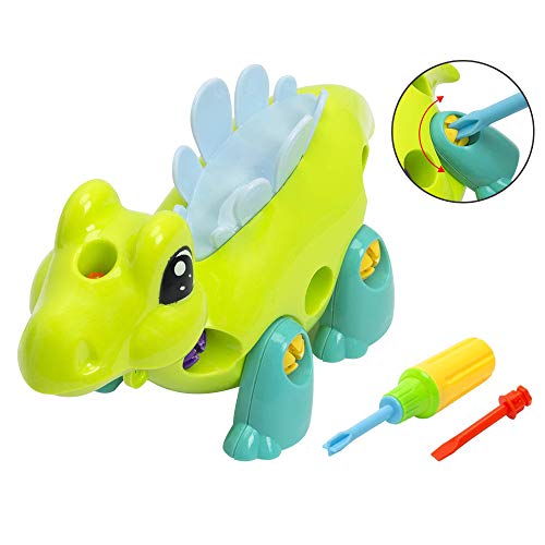image for WenToyce 3 Pack Take Apart Dinosaur Dog Toy Set with Tools|Kids can Ta