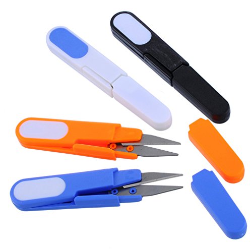 Loweryeah Mix Random Embroidery Sewing Snips Thread Cutter Scissors Nipper Thrum Yarn Pack of 2pcs