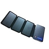 Solar Charger, Powerful Portable Phone Charger Equipped with Foldable Solar Panels & 10,000 mAh Dual USB Ports External Power Bank for Mobile Devices, Tablets & More Other USB-charged Devices