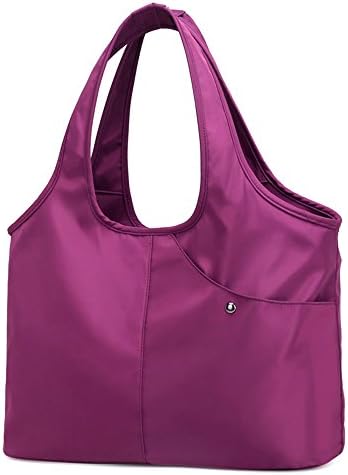 Womens Fashion Large Tote Shoulder Handbag Waterproof Tote Nylon Bag Multi-function Shopping Bag Purse