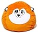 Roomganize Extra Large Animal Bean Bag Chair Cover and Soft Toy and Linen Storage Organizer for Room Decor (Fox)