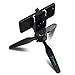 Fugetek Portable Mini Tripod Stand, with Phone Mount, Lightweight, Adjustable, Use for Selfies, Video, Facetime, Livestream, Compatible with iPhone, Android, GoPro, Digital Camera Black