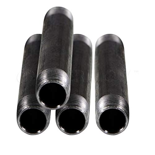 Everflow Supplies NPBL3490-4 Steel Nipple Pipe 3/4" x 9" Black
