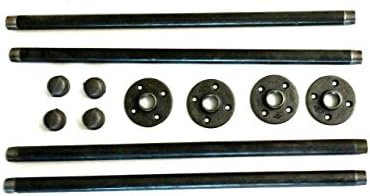 Set of Industrial Iron Pipe Legs 12"