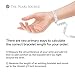 The Pearl Source White Freshwater Pearl Bracelet for Women - Cultured Pearl Bracelet with 14k Gold Plated Clasp with Genuine Cultured Pearls, 7.0-7.5mm Pearl Gifts for Anniversary