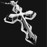 cross pendant necklace(black)