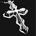cross pendant necklace(black)