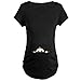 CafePress - PEEK-A-BOO BABY (BROWN EYES) Maternity Dark T-Shir - Cotton Maternity T-shirt, Cute & Funny Pregnancy Tee