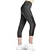 EAST HONG Women's Capri Tights Yoga Pants Exercise Workout Pants Mesh Panel