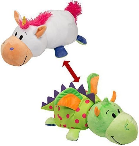 FlipaZoo Little Flipzee The 5" Baby Pillow in Unicorn/Dragon