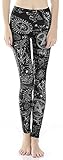 QZUnique Women's Cartoon Character Digital Printed Footless Elastic Leggings