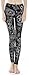 QZUnique Women's Cartoon Character Digital Printed Footless Elastic Leggings