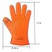 Grilling Gloves, Mulcolor Silicone Heat Resistant Barbecue Gloves Oven Mitts Cooking Gloves Kitchen Tools for BBQ,Oven Baking,Smoking and Cooking, Potholder ( 1 Pair ), FDA Approved