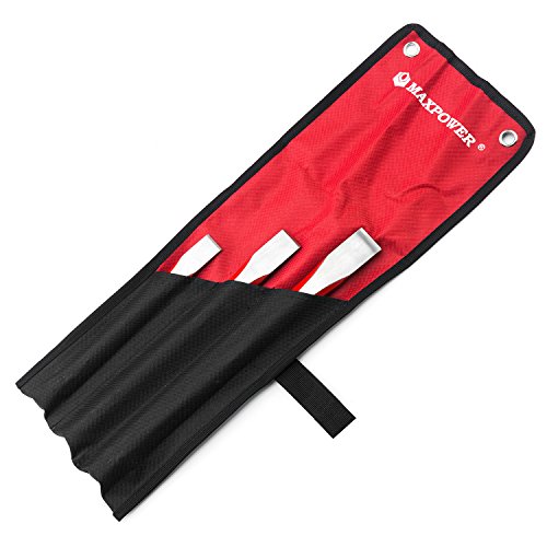 MAXPOWER 3Piece Heavy Duty Cold Chisel Set, All Purpose Octagonal