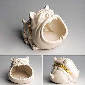 MELAG Asbak 2 STKS Gepersonaliseerde Hond Asbak Leuke Keramiek Asbak Decoratie Thuis Cartoon Dier Sigaret Asbak Thuis En…