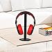 Headphone Stand, Fatanics Universal Headset Holder for Over Ear Headphones, Made of Aluminum and ABS, Black