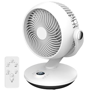 サーキュレーター DCモーター 扇風機 兼用 静音 超小型 強力送風