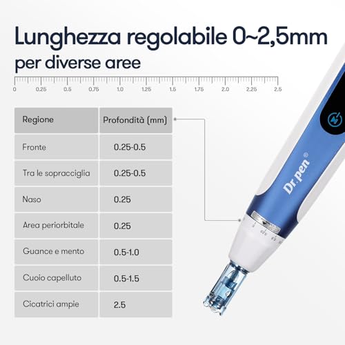 Dr.Pen Ultima A11 Microneedling Pen with Intelligent Sensor Base - Wireless Design - for Skin, Wrinkles, Scars and Stretch Marks