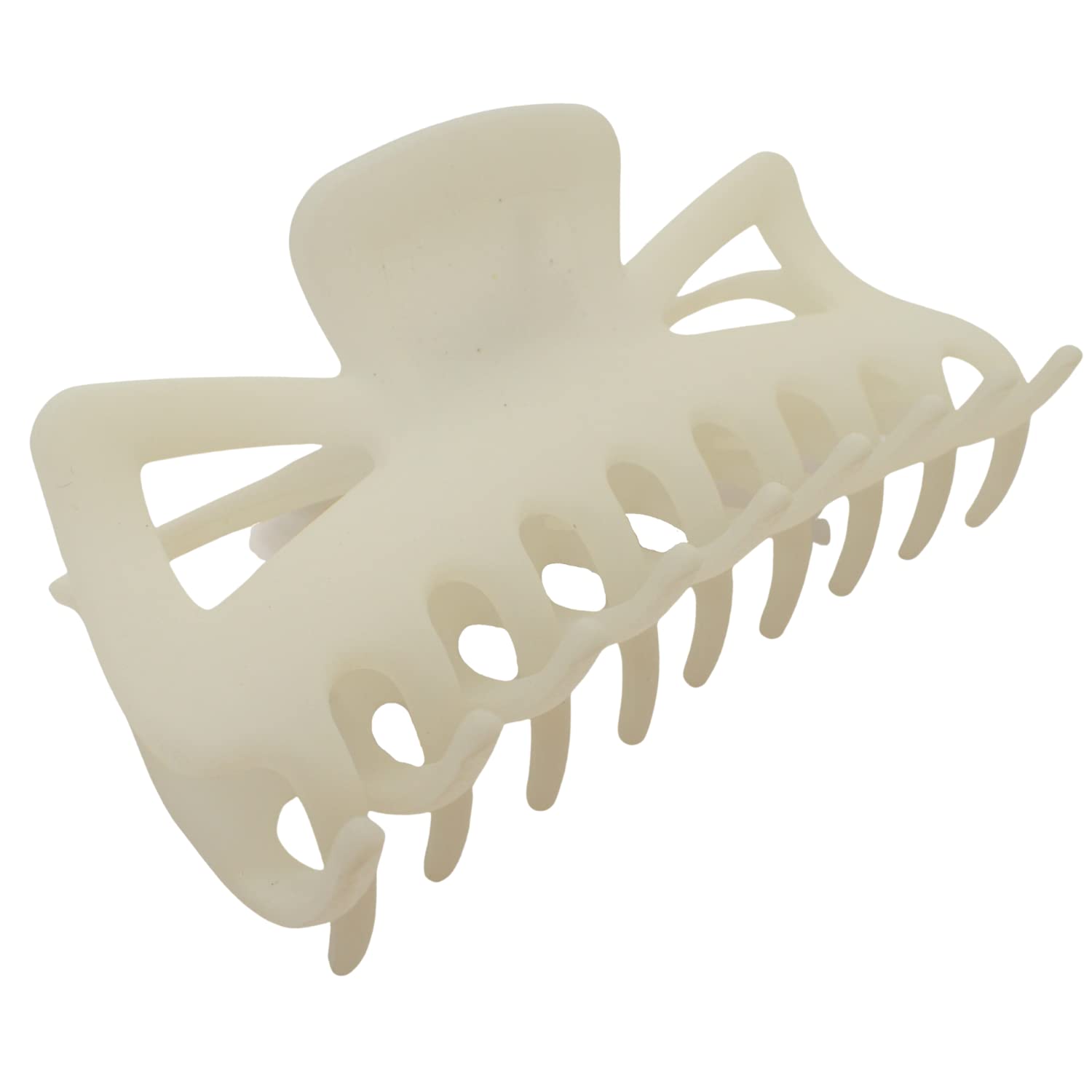 Topkids Accessories 11cm Butterfly Hair Claw Clips Hair Clips Hair Claws Hair Women Hair Claw Clips Hair Styling Accessories Large Hair Clip Claw Hair Clips Women Ladies Hair Clips (Cream)