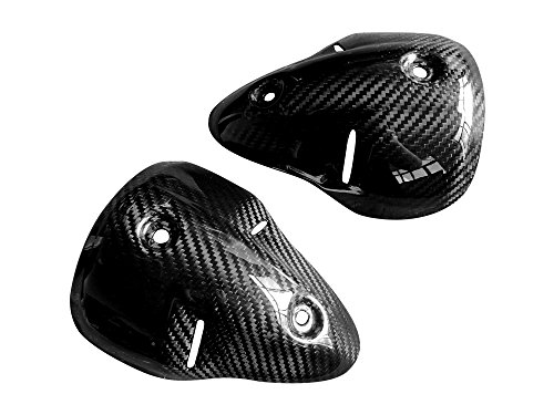 PrePreg Carbon Fiber (Dry Carbon) Exhaust Guards Shield Cover for Ducati Monster 696 1100 08-09