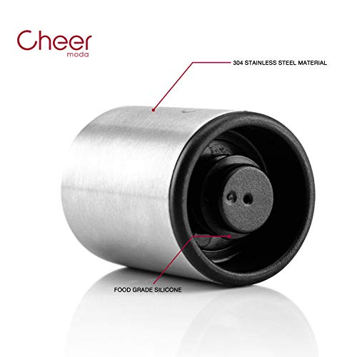 Wine Vacuum Stopper, All in One Wine Saver Vacuum Pump and Wine Bottle Stopper with Date Marker to Remove Air and Vacuum - Wine Gift for Wine Lovers 7717-W401-01 - Thumbnail 4