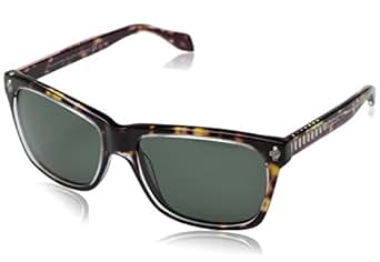Alexander McQueen Women's AMQ4253/S Havana Crystal/Green