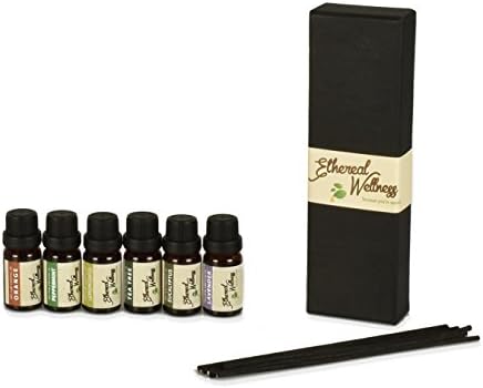 Essential Oils Sampler Set 6/10ml includes E-book &amp; Reed Sticks