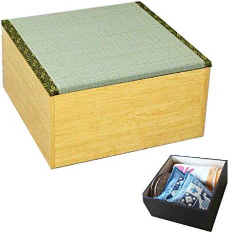 Amazon 半畳 畳 ユニット畳 半畳 半畳タイプ 幅60cm 奥行60cm 高さ31cm 高床式 畳収納 畳ボックス 置き畳 収納 収納ケース い草 イ草 日本製 ナチュラル イ草 畳マット オンライン通販