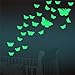 Marsway® 12 Pcs Butterflys Night Glow Sticker Luminous Removable Adhesive Kids Room Wall Decal