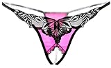 Ochiria HOT Lace Sexy Lingerie For Women For Sex Crotchless G String3 Panty Thong ,Pink,One size
