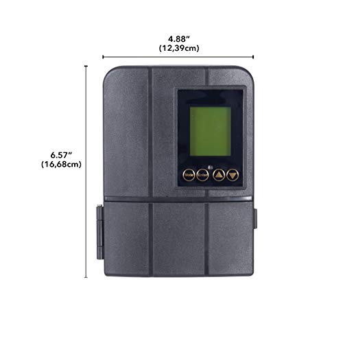 sterno home GL33120 12V 120W Low Voltage Landscape Lighting Transformer with Dusk-to-Dawn Timer, Grey - Image 2