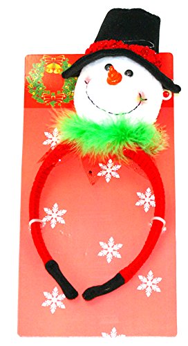 Patymo -- Red Headband with Frosty Man Piece