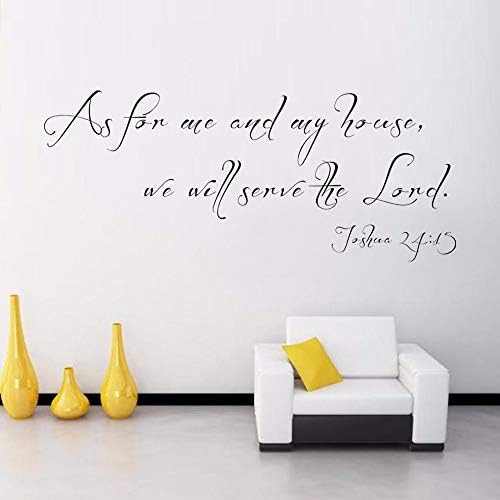 Wall Stickers Butterflies Wall Sticker Video Game As for Me and My House We Will Serve The Lord Joshus 24:15 for Living Room Bedroom