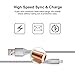 Antopos Extra Long iPhone Cable, 3 Pack Nylon Braided Cord Lightning to USB Cable Cord for iPhone, iPad and iPod (6 Feet / 2 Meters)