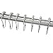 Homitex Shower Curtain Rings Stainless Steel Shower Curtain Hooks, Set of 12, Chrome