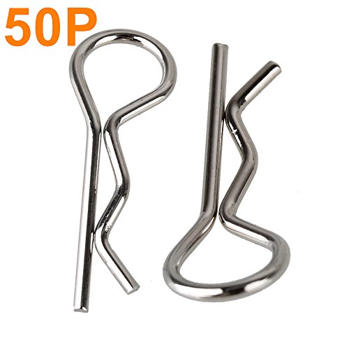 50pcs Universal 1/5th 1/8th Scale Bend Large Body Clips Steel RC Car Parts Truck Buggy Shell Replacement For Redcat HSP 81013 Baja