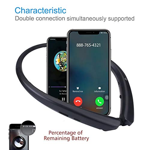 3 Bluetooth+Retractable+Headphones+Wireless+Earphones